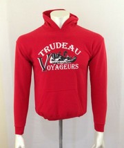 Trudeau Voyageurs Hoodie Boys Size L Red Graphic Long Sleeve Hooded Sweatshirt  - $11.87