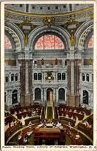 Washington D.C. Library of Congress Public Reading Posted 1927 Vintage Postcard - £7.51 GBP