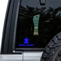 Autism Awareness Autism Speaks Puzzle Vinyl Decal Sticker Custom Truck Bumper Wi - £4.64 GBP