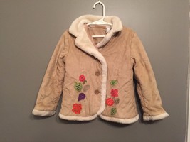 Beluga New York ~ Toddler Girls Coat / Jacket ~ Soft Suede Feel ~ Size 5/6  - $14.03