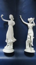 Figurine Bisque Dancing Art Deco Pair Gibson Girls /Eros And Psyche Dish PICK1 - $125.99