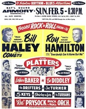 Bill Haley & His Comets - 1956 - National Guard Armory - Concert Poster - $32.99