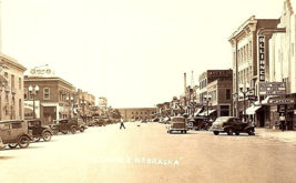 Alliance NE Art Deco Theatre Marquee Mickey Rooney Baum Oil Street View RPPC - £30.23 GBP