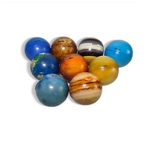 9pcs Color Printing Sponge Solid Soft Ball Solar System Planet Balls Stress Reli - £87.58 GBP