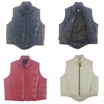 Anjum Quilted Sheep Echo Leather Women  Romy Vest - $119.00