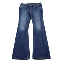 A New Approach Pants Womens 30 Blue Bootcut Low Rise Button Pocket Denim Jeans - £20.22 GBP