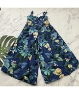 Farm Rio Womens Jumpsuit Size PP Petite Blue Tropical Floral Wide Leg Ba... - $1,482.56 MXN