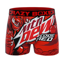 Crazy Boxers Mountain Dew Code Red Boxer Briefs Red - £15.71 GBP