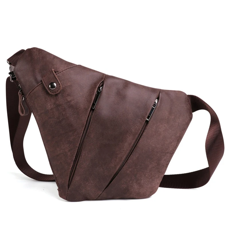 JOYIR High Quality Genuine Leather Men Messenger Bag Casual Crossbody Bag Fashio - £42.29 GBP