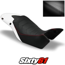 Triumph Speed Triple Seat Cover 2011-2013 2014 2015 White Red Luimoto Carbon - £125.90 GBP