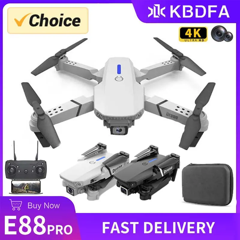 KDBFA 2023 New E88 Pro WIFI FPV Drone Wide Angle HD 4K 1080P Camera Heig... - £25.01 GBP+