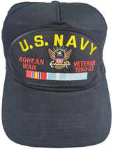 Usn Navy Kor EAN War Veteran Hat Cap Campaign Service Ribbons Sailor Vet - £14.08 GBP