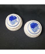 Vintage Handpainted Delft Blue DAIC White &amp; Blue Decorative Hanging Frui... - $26.21 CAD