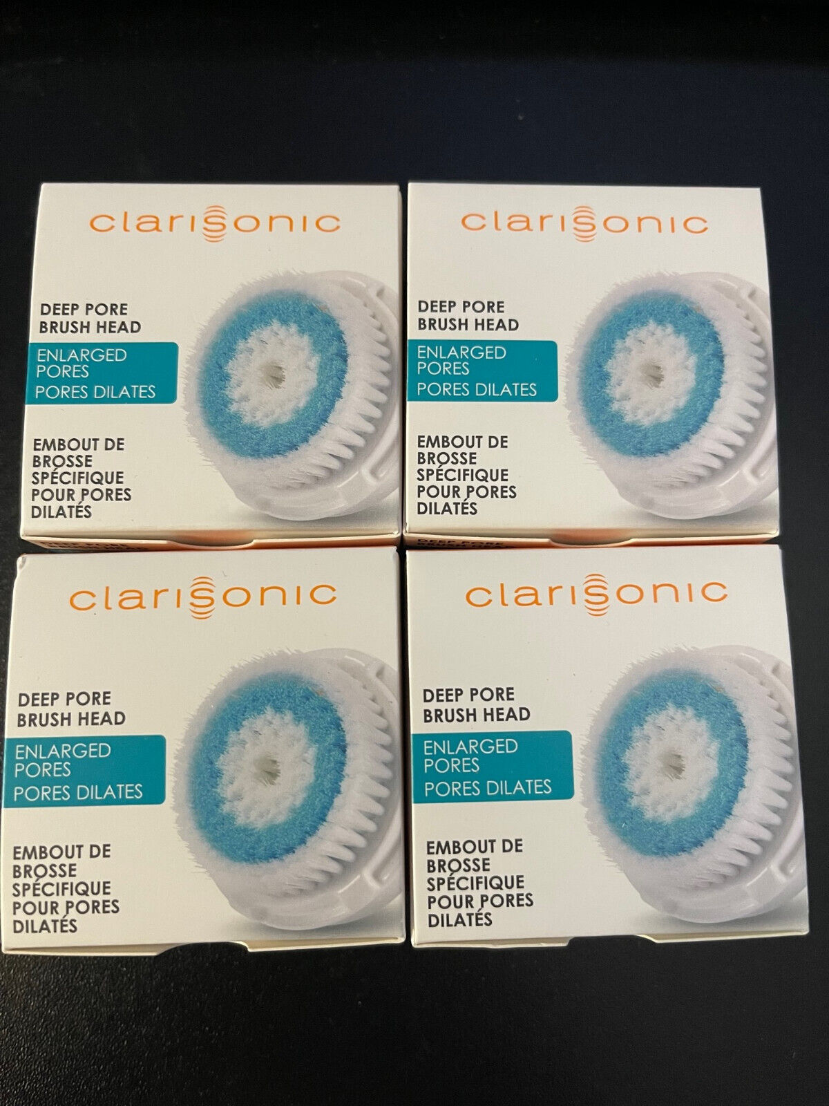 4 Pack Clarisonic DEEP PORE Replacement Brush Heads Mia2 Aria Plus Smart Profile - $49.99