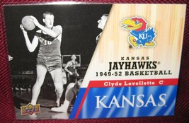 2013 Upper Deck University Of Kansas #12 Clyde Lovellette - £3.53 GBP