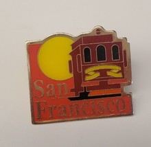 San Francisco Red Orange &amp; Yellow Trolley Souvenir Collectible Travel La... - £13.26 GBP