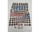 Lot Of (110+) Cardboard Board Game Tokens Bee Lamp Fire Totem Horseshoe - £18.61 GBP