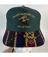 Vintage McLean Equipment LTD Killeen Texas Tax SnapBack Trucker Hat Azte... - £30.95 GBP