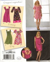Misses Career Office Day Night Square Neckline Dress Jumper Sew Pattern 16-24 - £7.96 GBP
