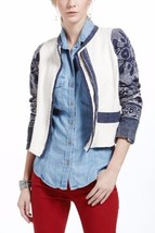 NWOT ANTHROPOLOGIE MADE IN KIND ABSTRACT BATIK MOTO JACKET by DOLAN M - £79.74 GBP