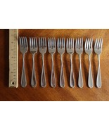 Lot Oneida USA Made Stainless FLIGHT RELIANCE 9x Salad Forks 6.7&quot; - €20,14 EUR