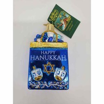 Old World Christmas Ornament - Happy Hanukkah Glass Blown - £14.63 GBP