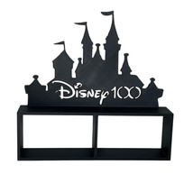 Disney 100 Castle Display Shelf Black Minimalist Collectible Decor Plast... - $424.45 MXN