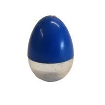 Miniature Egg Candy Container Italy Blue Clear Plastic Mini Gumball Mach... - £11.70 GBP