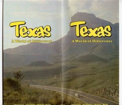 1980 TEXAS Official Highway Travel Map William Clements Governor - $13.86