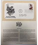 American Wildlife Mail Cover FDC &amp; Info Sheet Monarch Butterfly 1987 - £7.73 GBP