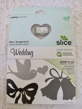 Making Memories Slice Wedding Design Card NEW Script Font Frames Flowers Bells - $9.99