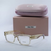 MIU MIU MU02XV 11T1O1 Sand Transparent 54mm Eyeglasses New Authentic - £145.85 GBP