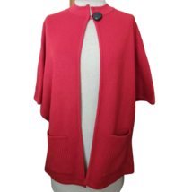 Vintage Red Cardigan Sweater Size Medium - £27.69 GBP