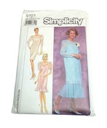 Vtg Simplicity Sewing Pattern 9101 Women&#39;s 18-22 Flounced Two Piece Dress - £5.45 GBP