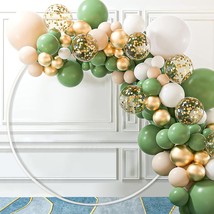 59&quot; Round Balloon Arch Kit, Collapsible And Reusable Pvc Tubes Create Balloon Ri - £32.04 GBP