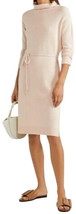 Vince Wool Dress Small Pink $445 Italian Cashmere Washable Side Slit Blush NWT - £165.72 GBP