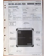 Roland SCB-40 60 100 Bass Guitar Amp Original Service Manual Schematics ... - $39.59