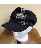 Harley Davidson Women’s Black Embroidered Hat Cap Newsboy Biker Moto One... - $26.56