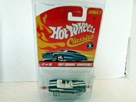 Mattel Hot Wheels 2763 1967 Camaro Convertible Classics Black White 7 Of 30 Lot D - £16.78 GBP