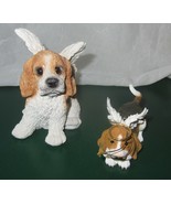 Stone critters beagle angel figurine and ornament  - £18.99 GBP