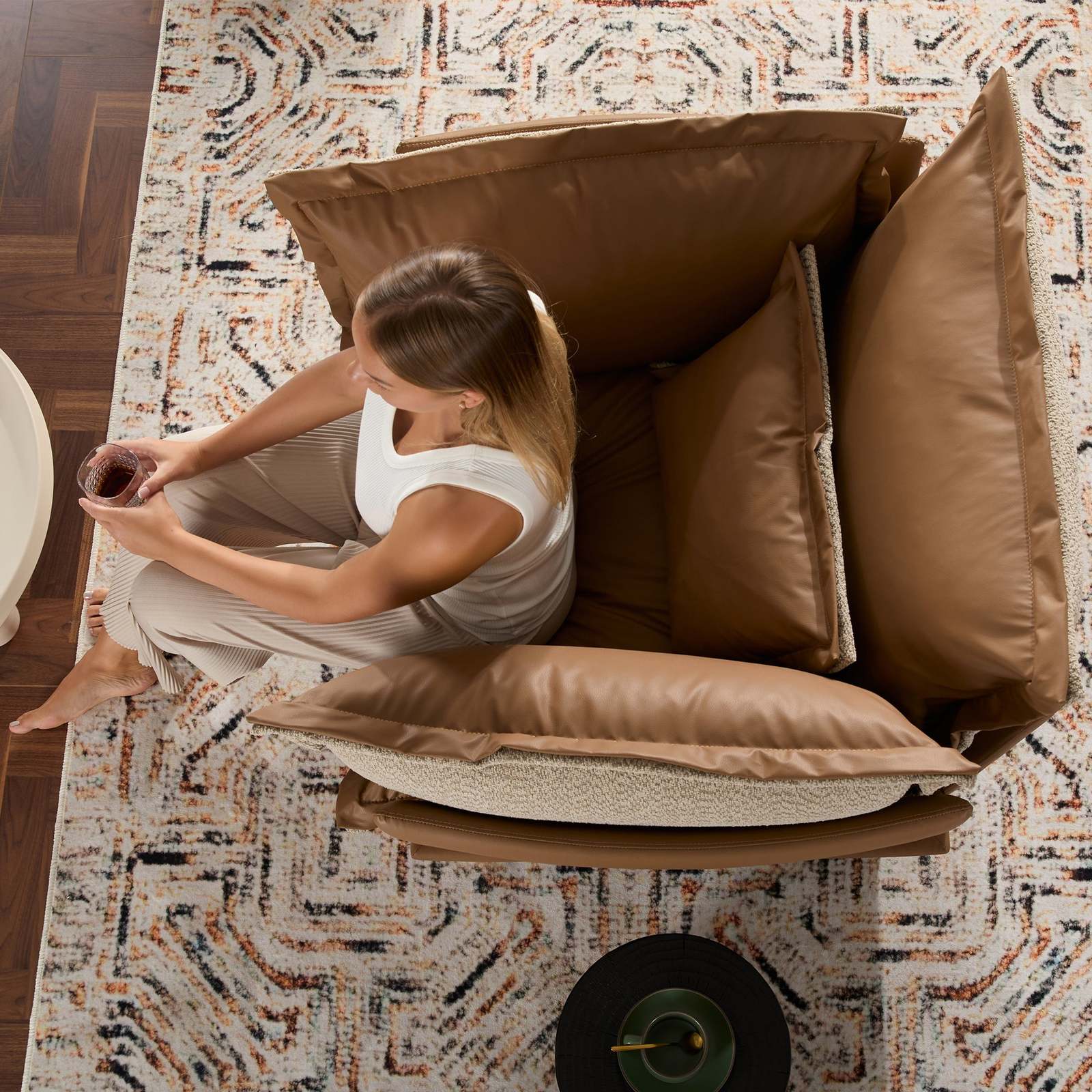 Modern Chenille Oversized Armchair - Accent Sofa Lounge Chair for Living Room Item image 2