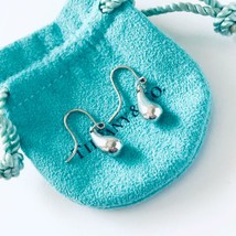 Tiffany &amp; Co. Elsa Peretti Teardrop Dangle Drop Hook Earrings Silver NO BOX - £154.19 GBP