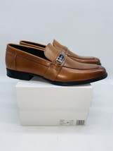 Calvin Klein Men&#39;s Drystan Crust Leather Loafers Russet US 7.5M / EUR 40.5 - $82.41