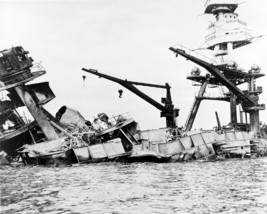 USS Arizona Wreckage Pearl Harbor Attack Navy 1941 8x10 World War II WW2... - $8.81