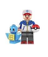 Ash Ketchum And Squirtle Pokemon Y And X Cartoon Game Blocks Minifigures - $3.92