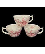 Flat Cup Flora Pink by Nikko Japan Double Phoenix Ironstone Pink Floral ... - $29.10