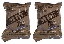 TWO (2) NEW MRE&#39;s 2020 - 2021 1st Insp. date - US Military Meals Ready-t... - £36.85 GBP