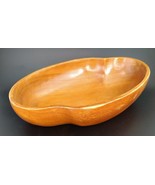VIntage Teak Wood Handmade Gemini Salad Fruit Bowl MCM Mid-Century 13”X8.5” - $15.00