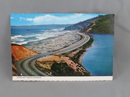 Vintage Postcard - Redwood Highway Freshwater Lagoon - Continental Card - $15.00
