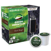 Green Mountain Dark Magic Coffee 18 to 144 Keurig K cup Pods Pick Any Qu... - £18.13 GBP+